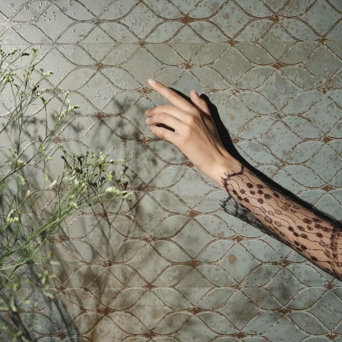 Plytki scienne 40/120 Unique Lady Green Ściana Dekor Gosia Baczynska