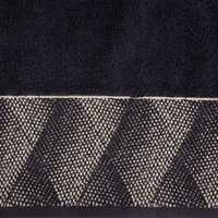 Ręcznik 50x90 Victoria 12 czarny złoty geometria