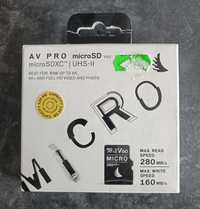 Karta pamięci Angelbird AV Pro microSDXC 128GB V60 UHS-II (280 MB/s)