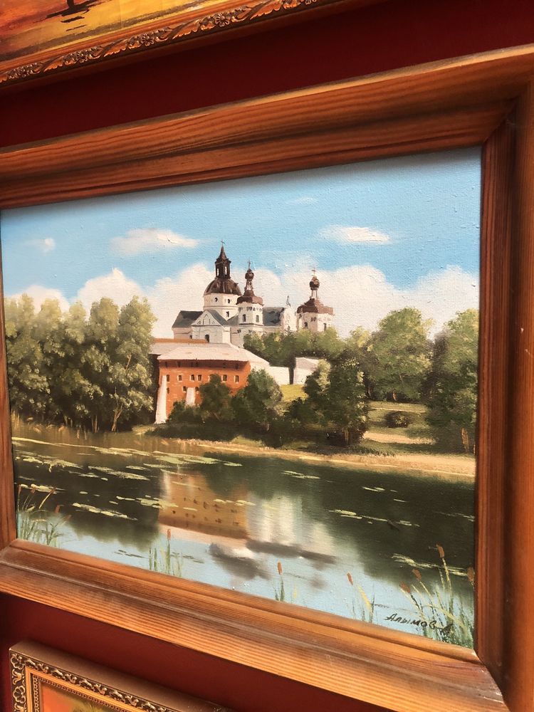 Картина масло в рамке