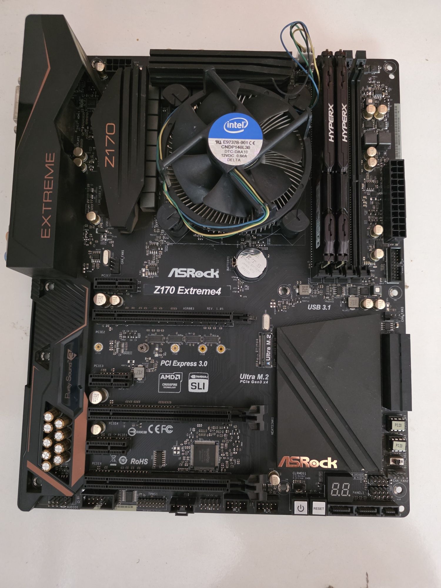 ASRock Z170 Extreme4 i5-7400 8GB DDR4 HyperX Fury