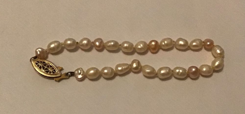 Pulseira de pérolas barrocas