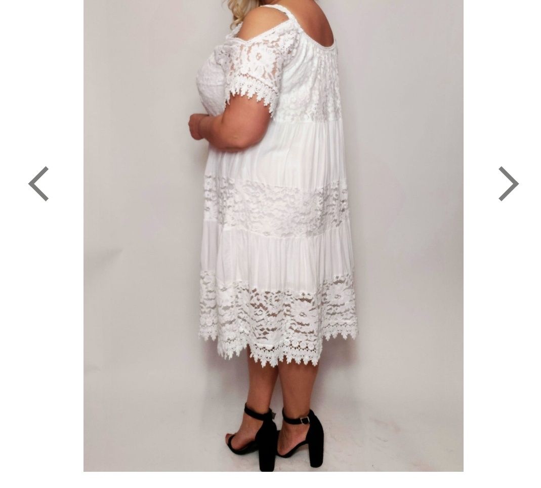 Sukienka koronkowa plus size