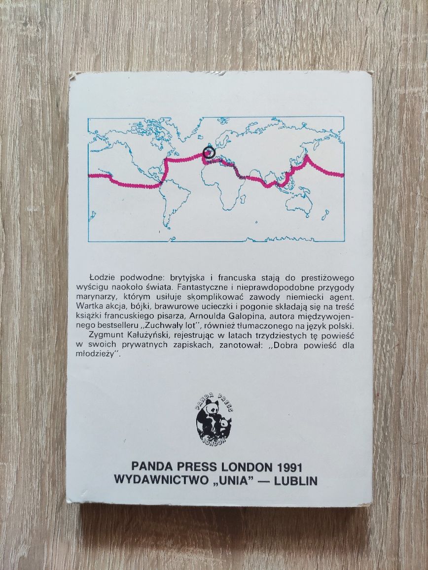 Książka Łodzią podwodną naokoło świata Galopin
