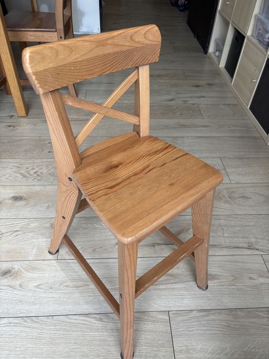 Ikea INGOLF Krzesło dziecięce, bejca patynowa
