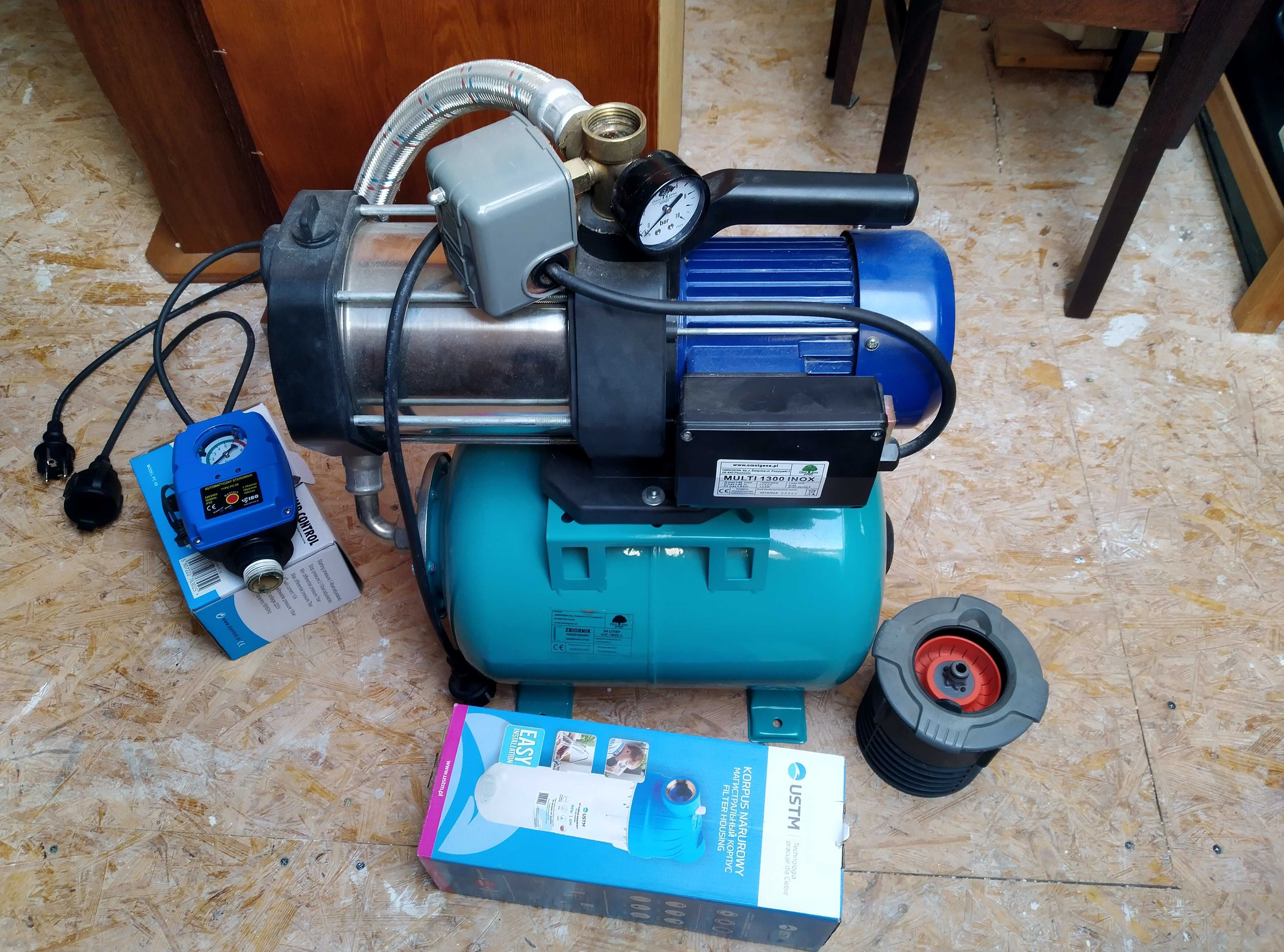 Zestaw hydroforowy Omnigena Multi 1300 INOX 230V 24l + filtr USTM 1"