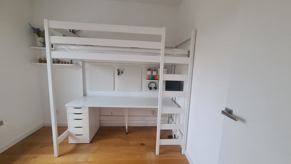 Łóżko piętrowe podwyższone