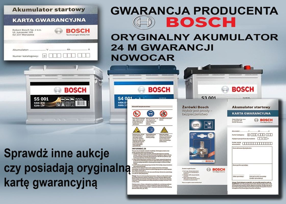 Akumulator Bosch S4/52 Ah 470a 52Ah s4002