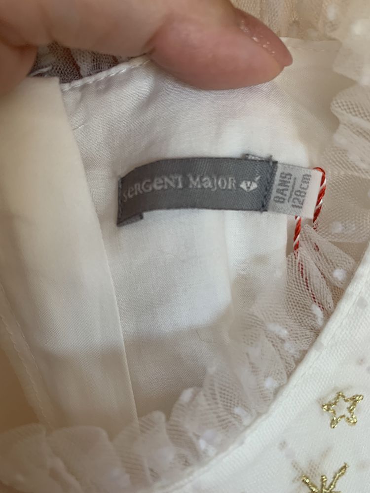Vestido de cerimônia branco perola marca Sargent Major