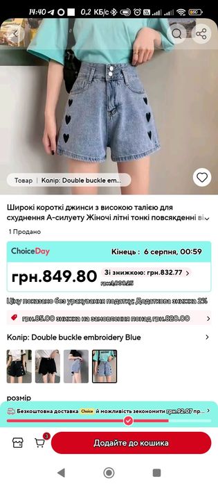 Жіночі джинсові шорти