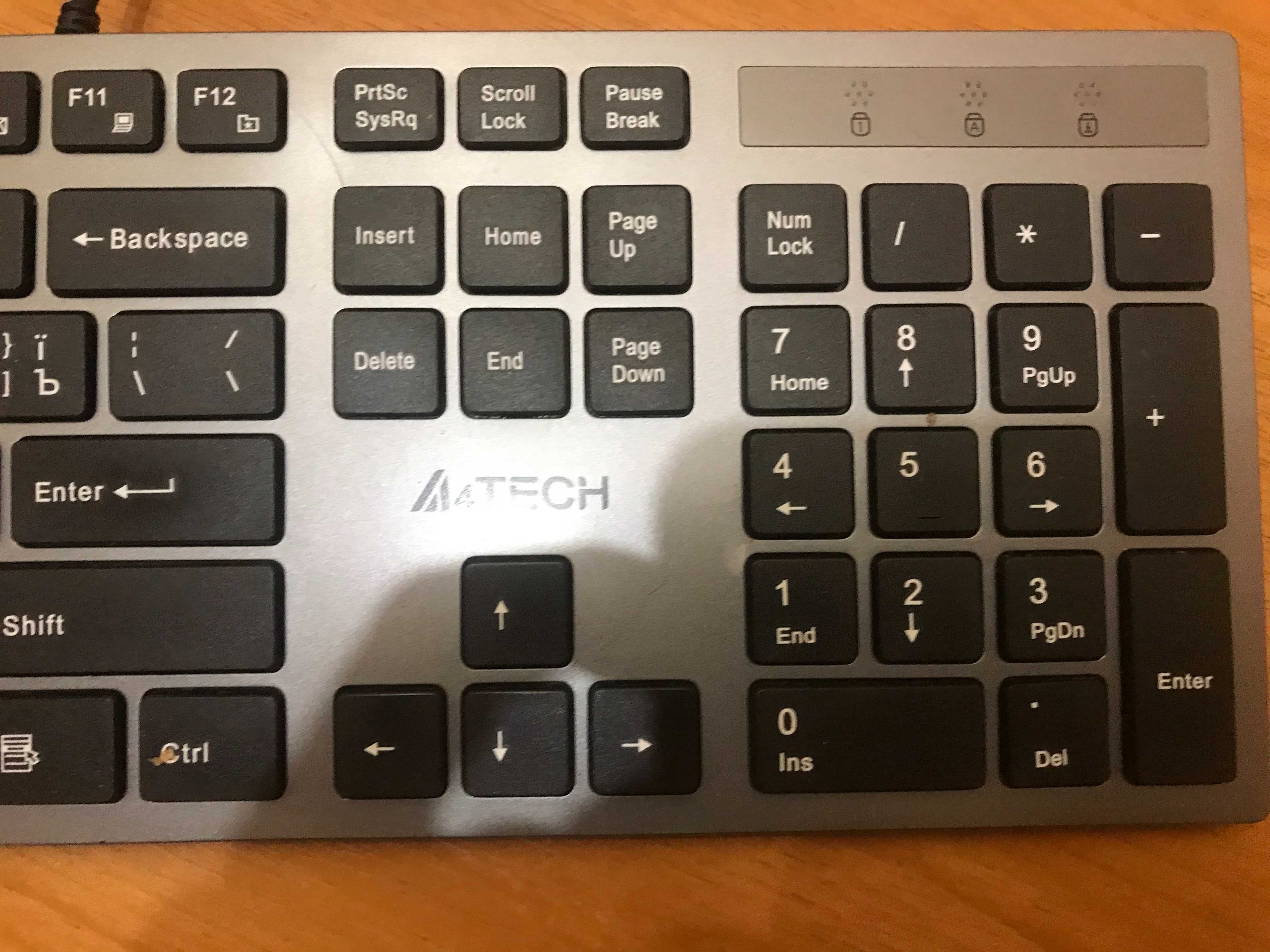 Клавиатура A4Tech KV-300H USB Grey