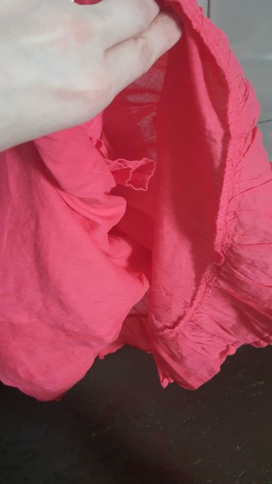 Sukienka letnia 130 czerwona dziewczęca