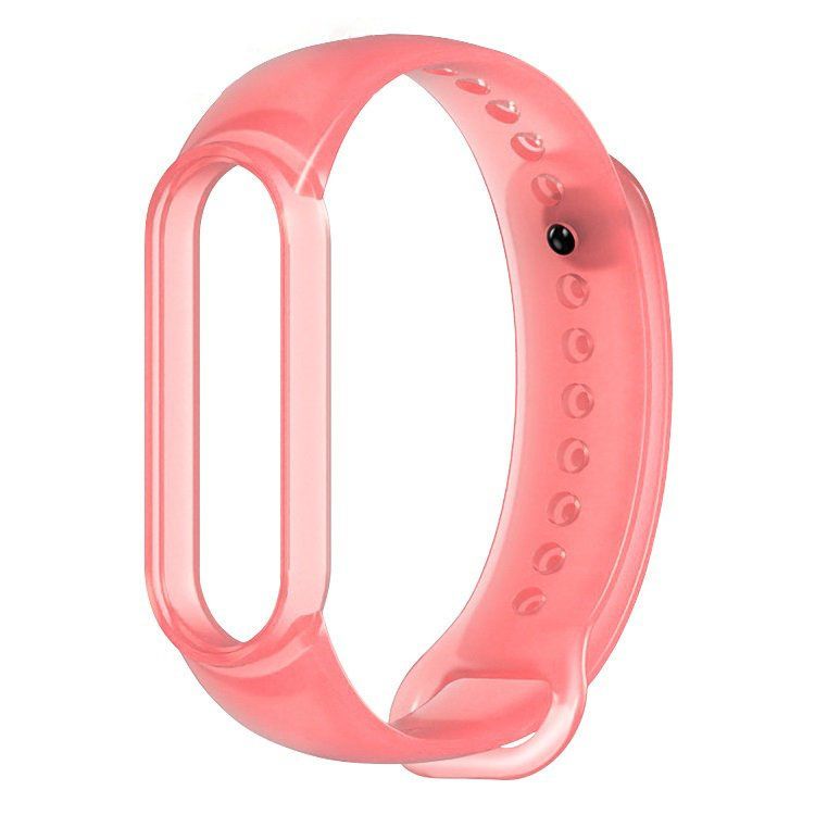 Opaska do Xiaomi Mi Band 5 / 6 Transparent Red