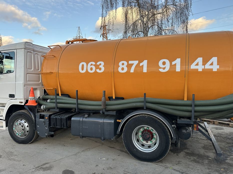 Выкачка сливных выгребных ям. Ассензатора. Илосос.