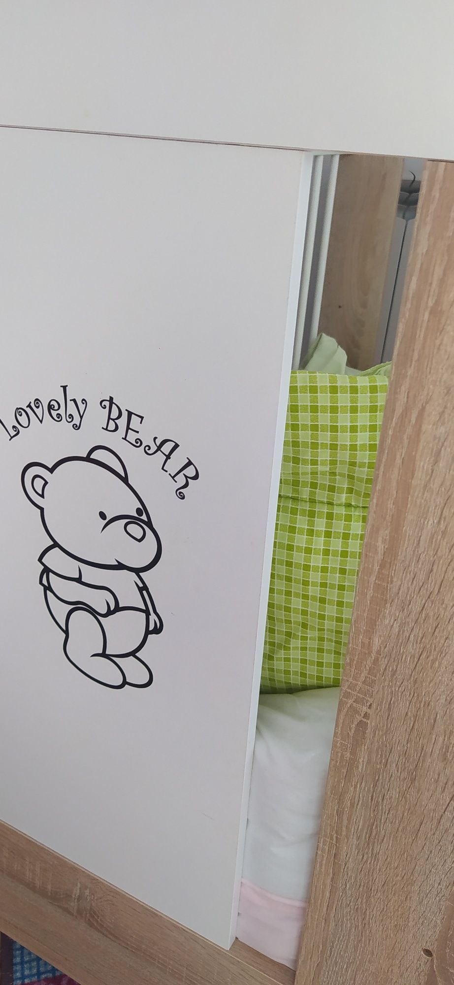 Łożeczko dziecięce z materacem plus komplet pościeli