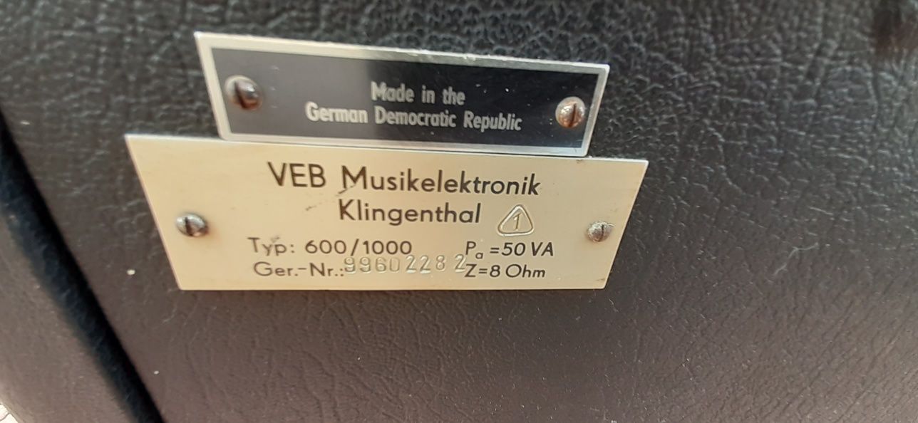Wzmacniacz estradowy vermona regent 1000H plus kolumny