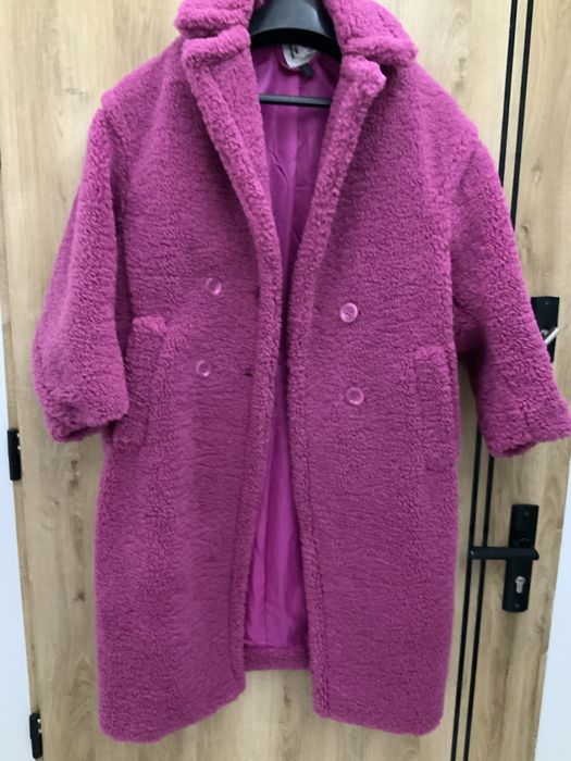 Plaszcz damski z futerka sztucznego Naoko