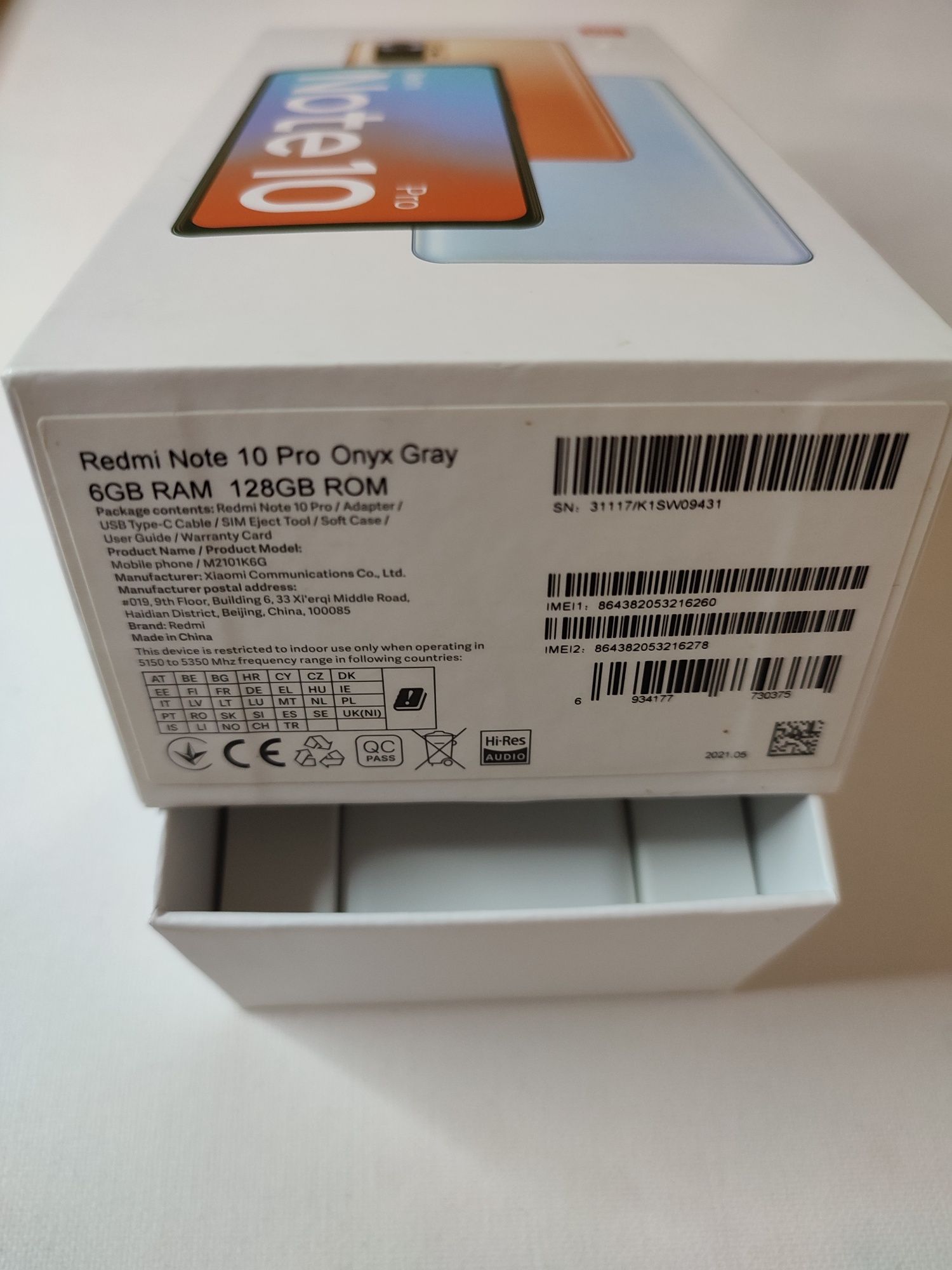 Xiaomi redmi note 10 Pro 6/128Gb, NFC