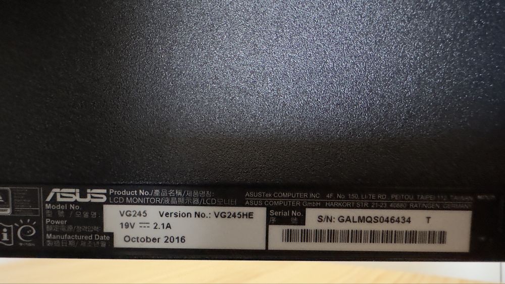Monitor ASUS VG245HE