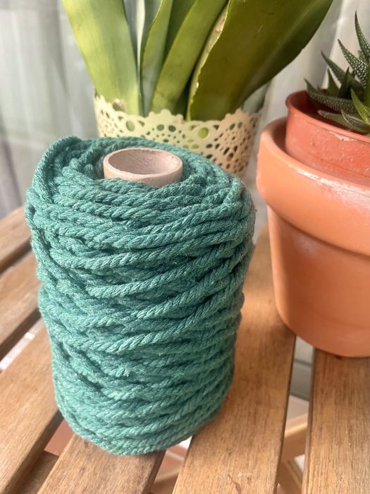 Fio mecrame 5mm +_ 70 mt 320 gr , 3,50€ fabricado em Portugal
