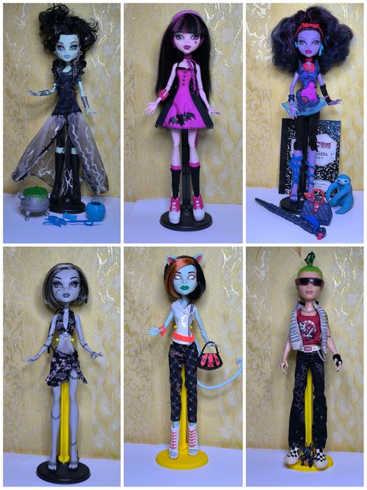 Монстер хай дракулаура френкі Тора Гулія лагуна клавдія кетті Нуар