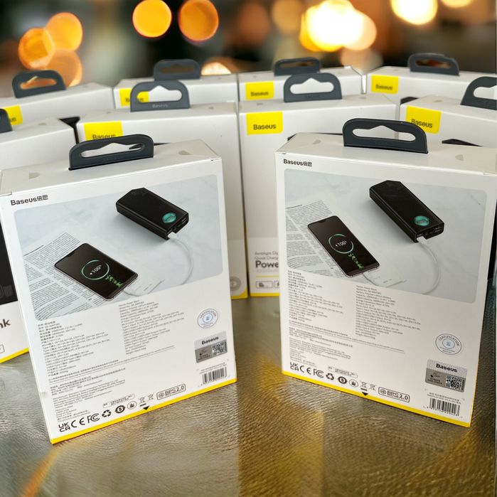 Повербанк PowerBank Baseus 30000mah,65w,тільки з фабрики, рік гарантія