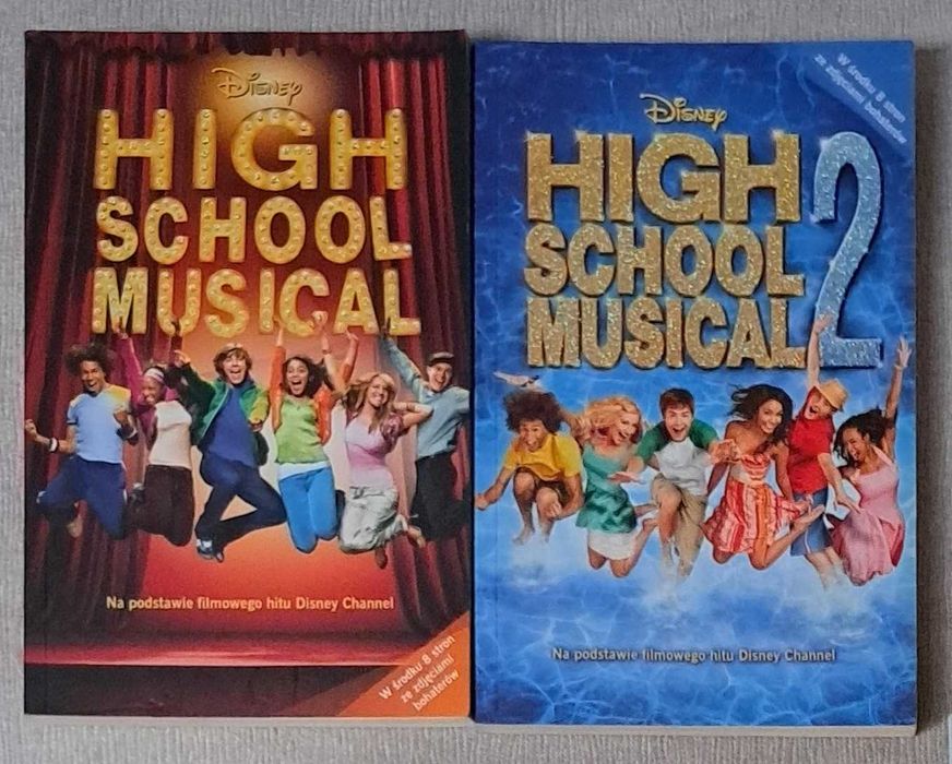 High School Musical 1 High School Musical 2 zestaw książek dla dzieci