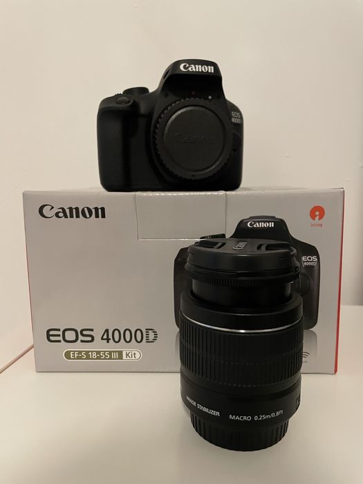 Kit Máquina Fotográfica Reflex CANON EOS 4000D +18-55MM (APS-C)
