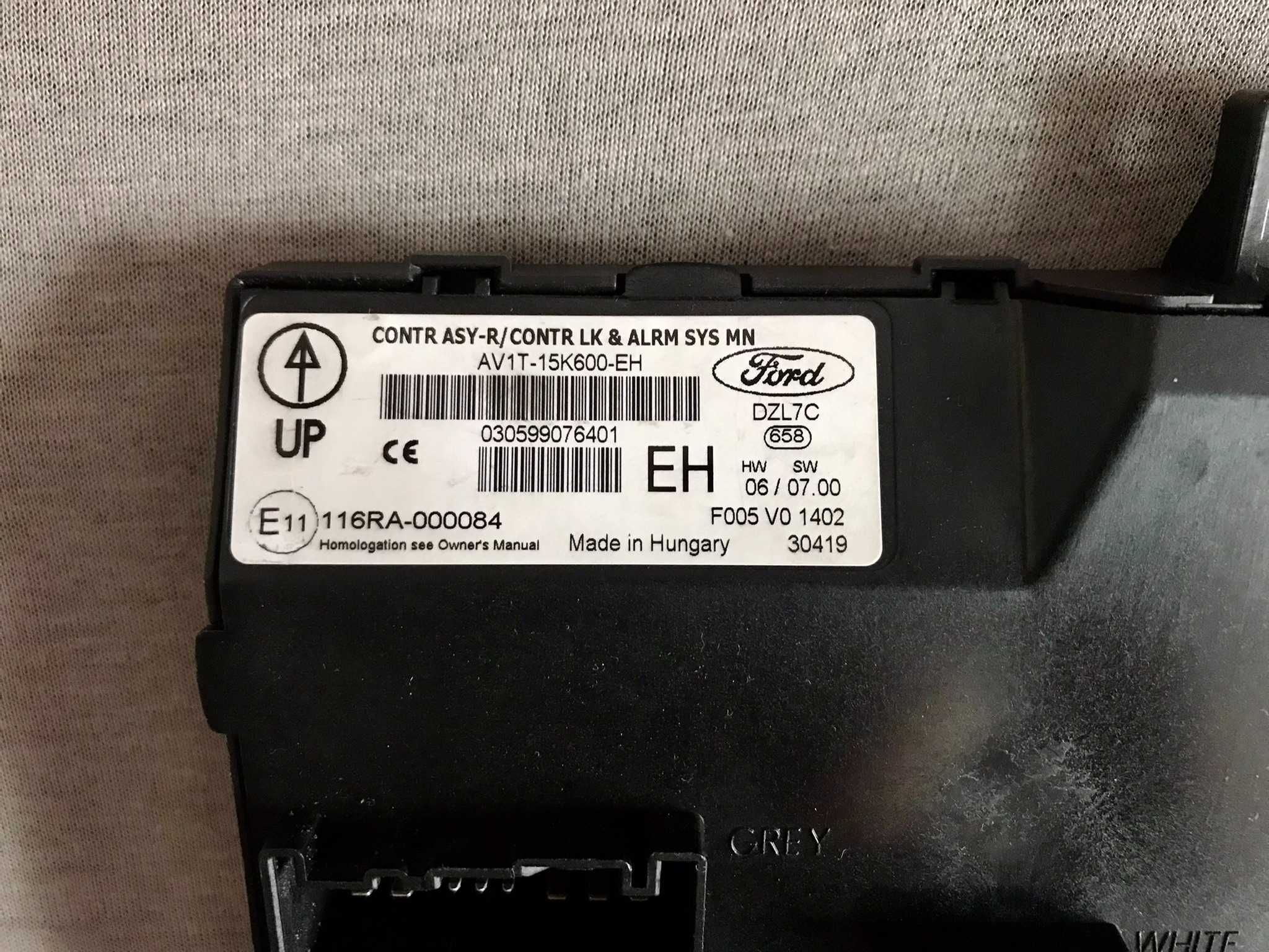 BCM Ford Fiesta MK7 2013 - AV1T-15K600-EH
