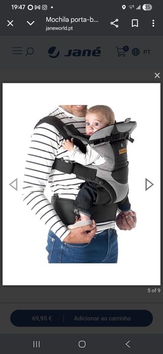 Mochila porta-bebé - marsúpio