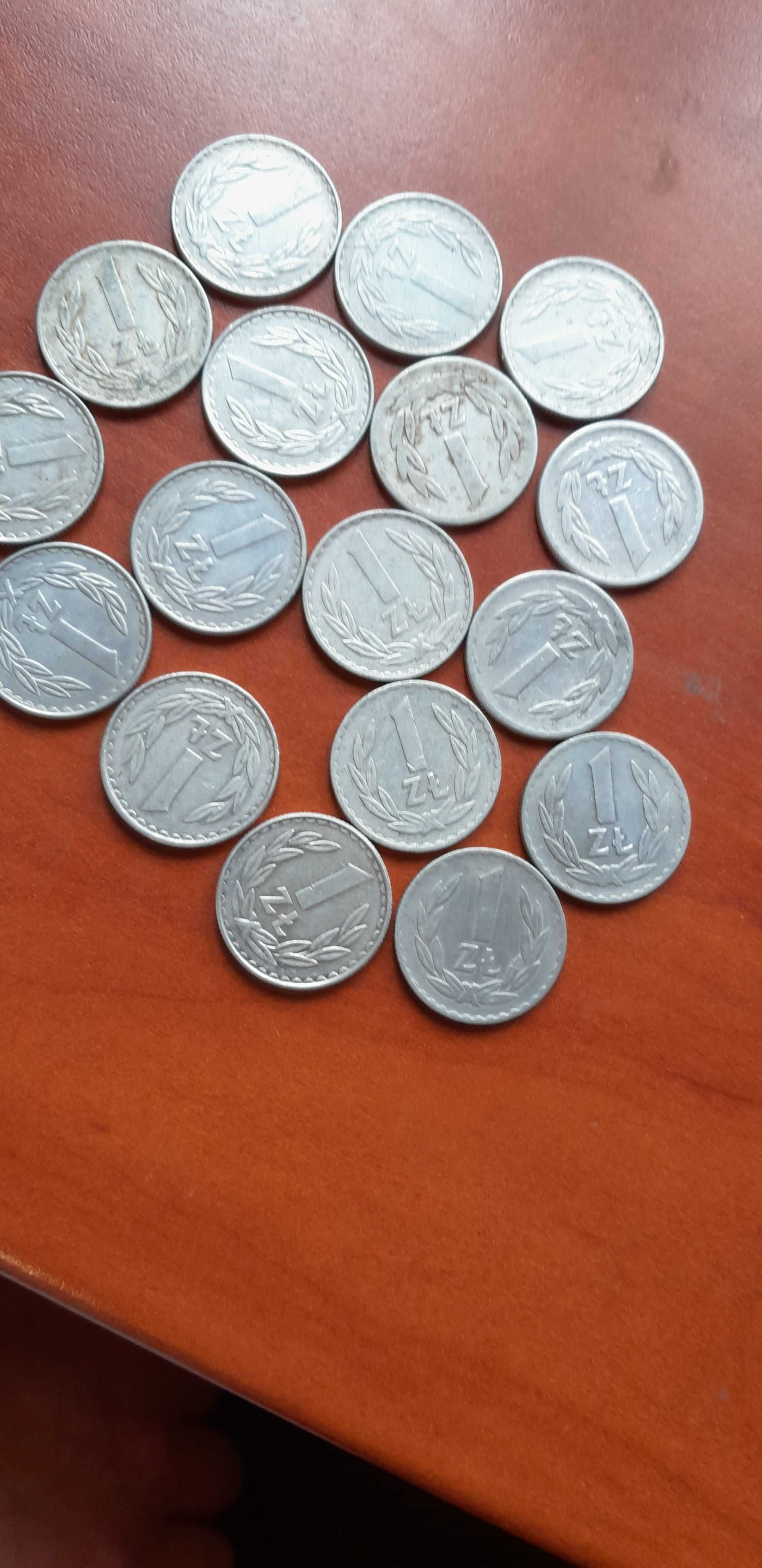 monety PRL 1 zł aluminium różne roczniki