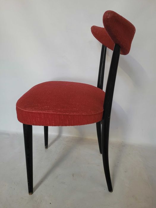krzesło drewniane vintage retro Thonet sprężyny lata 50 60