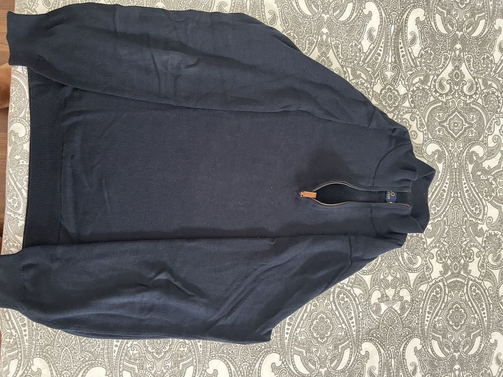 Malha Polo azul escuro M