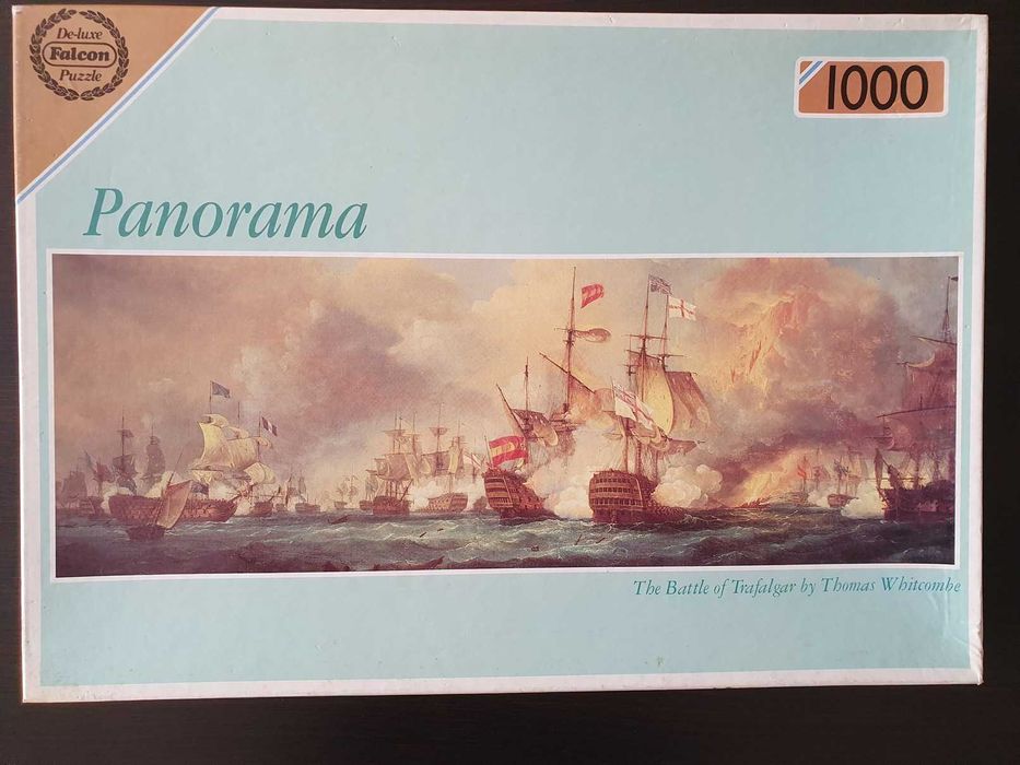 Puzzle 1000 elementów, panoramiczne, angielskiej firmy "Falcon"