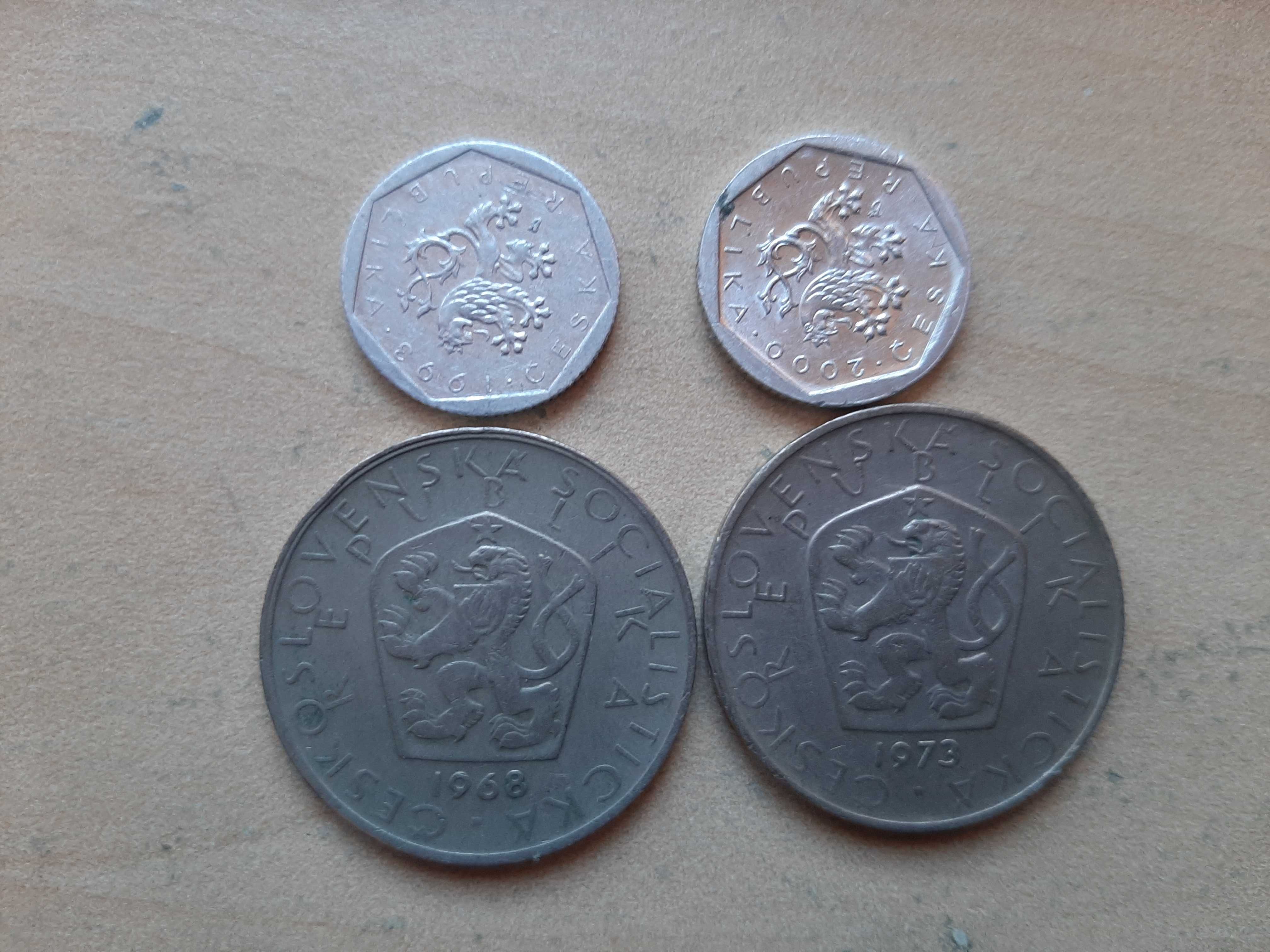 Czechy - Słowacja - CSRS - Zestaw 6 historycznych monet obiegowych