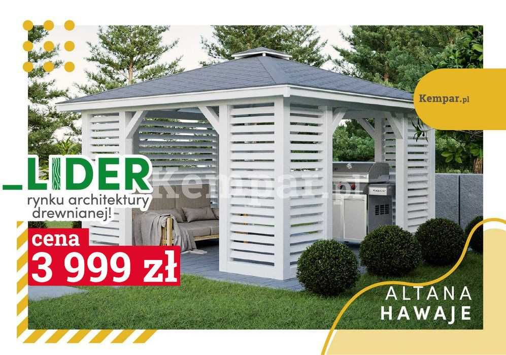 Altana drewniana Altanka ogrodowa Strefa wypoczynku HAWAJE