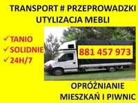 Przeprowadzki transport utylizacja mebli tanio