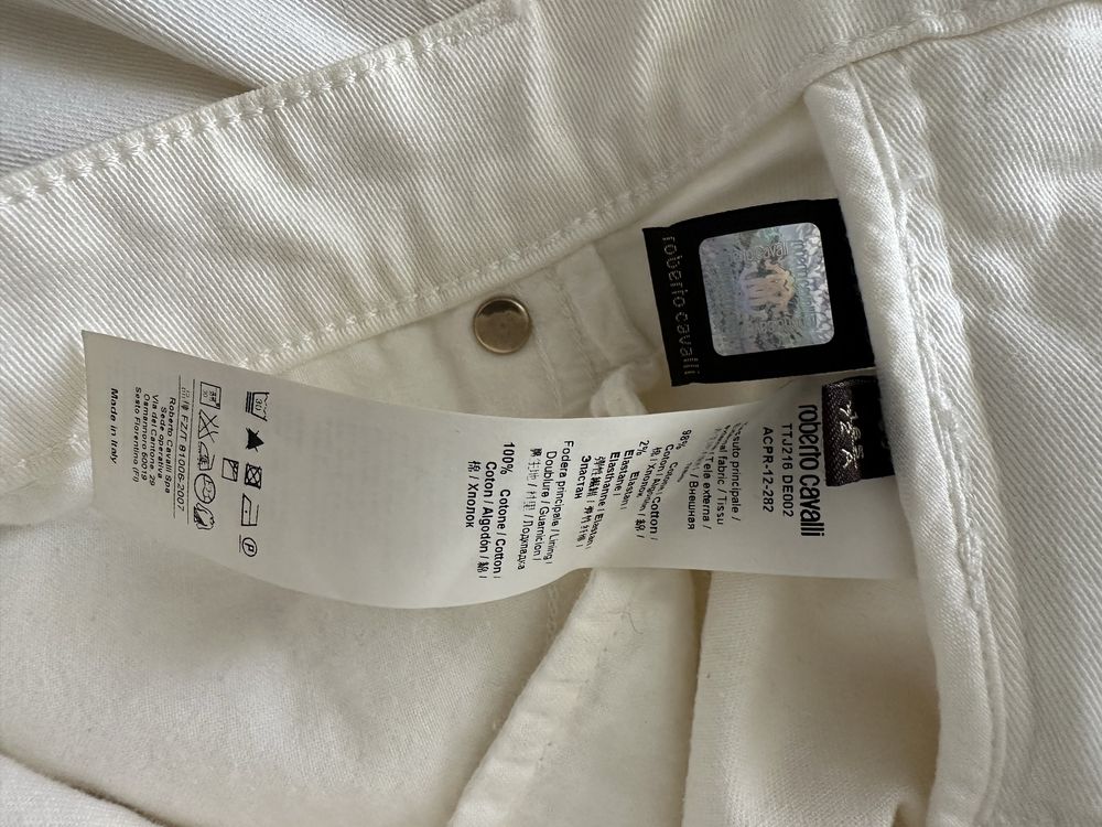 Джинси білі , бренд Roberto Cavalli р xs