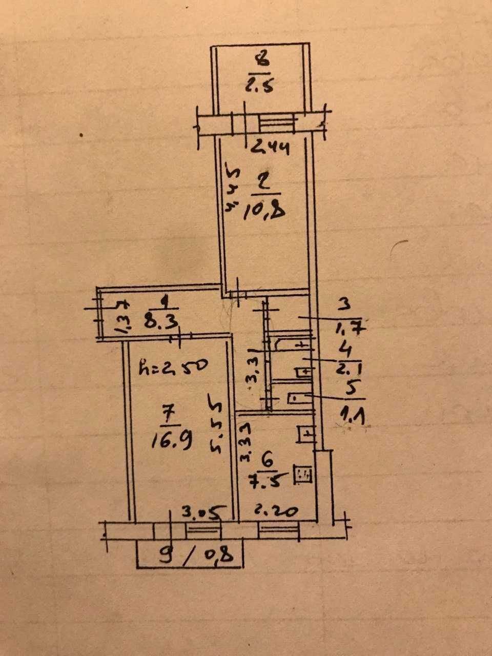 Продам 2х комнатную квартиру на ж/м Солнечный