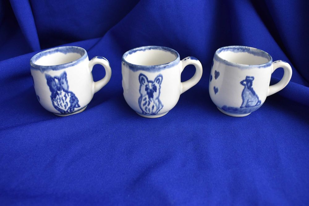 Filiżanki ceramiczne psy