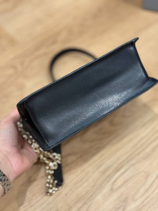 Оригинальная кожанная черная  сумка FURLA 1927