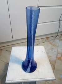 Niebieski wazon PRL 41cm