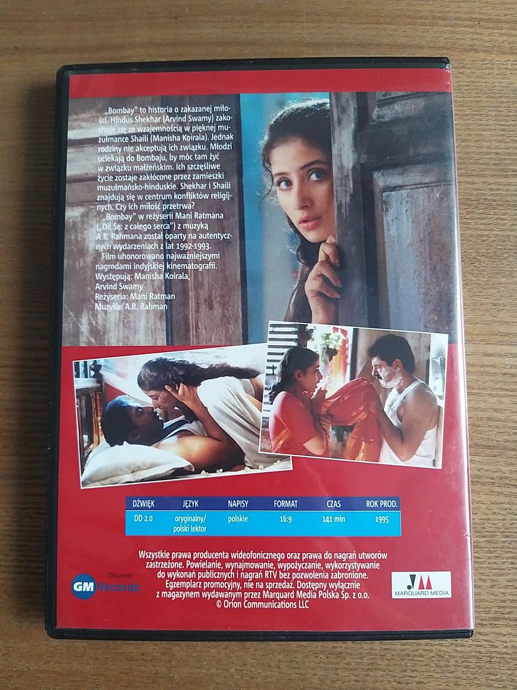 Film DVD Bollywood Bombay