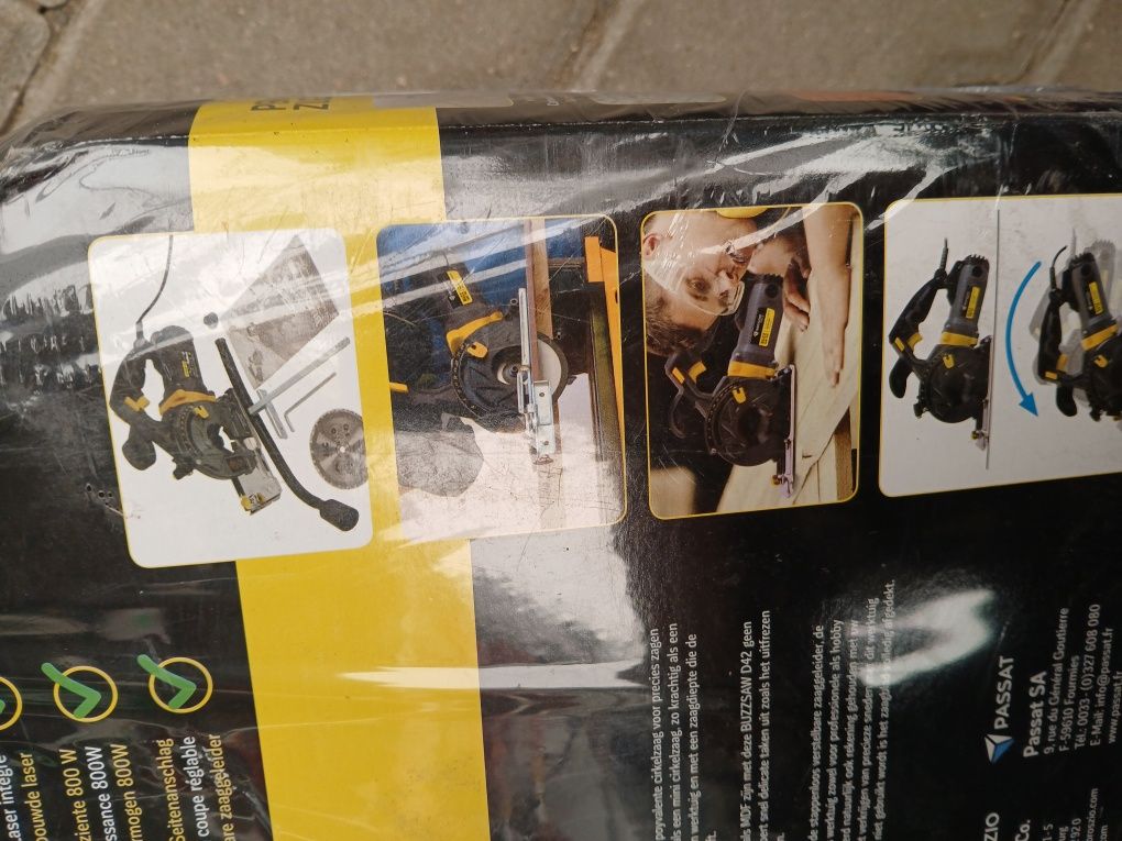 Piła tarczowa Buzzsaw D42 800 W, Tarcza 125 mm, zasilanie sieciowe
