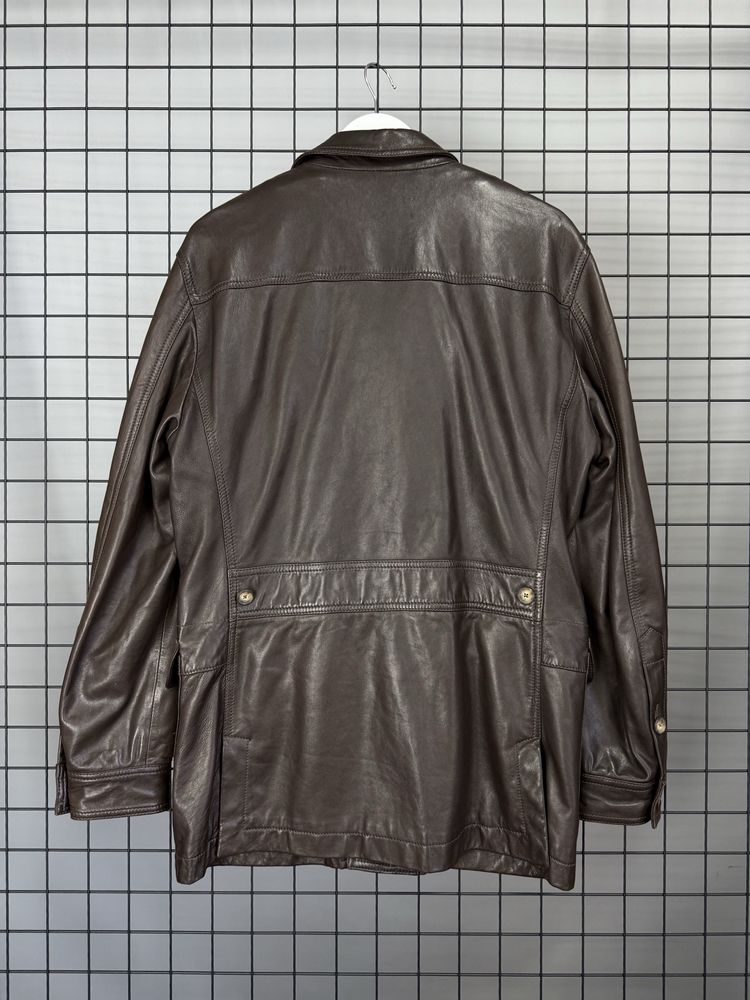 Чоловіча шкіряна куртка massimo dutti