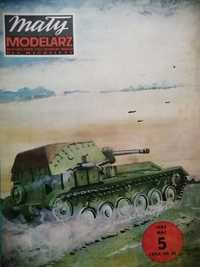 model kartonowy SU-76 M  5/1983 Mały Modelarz