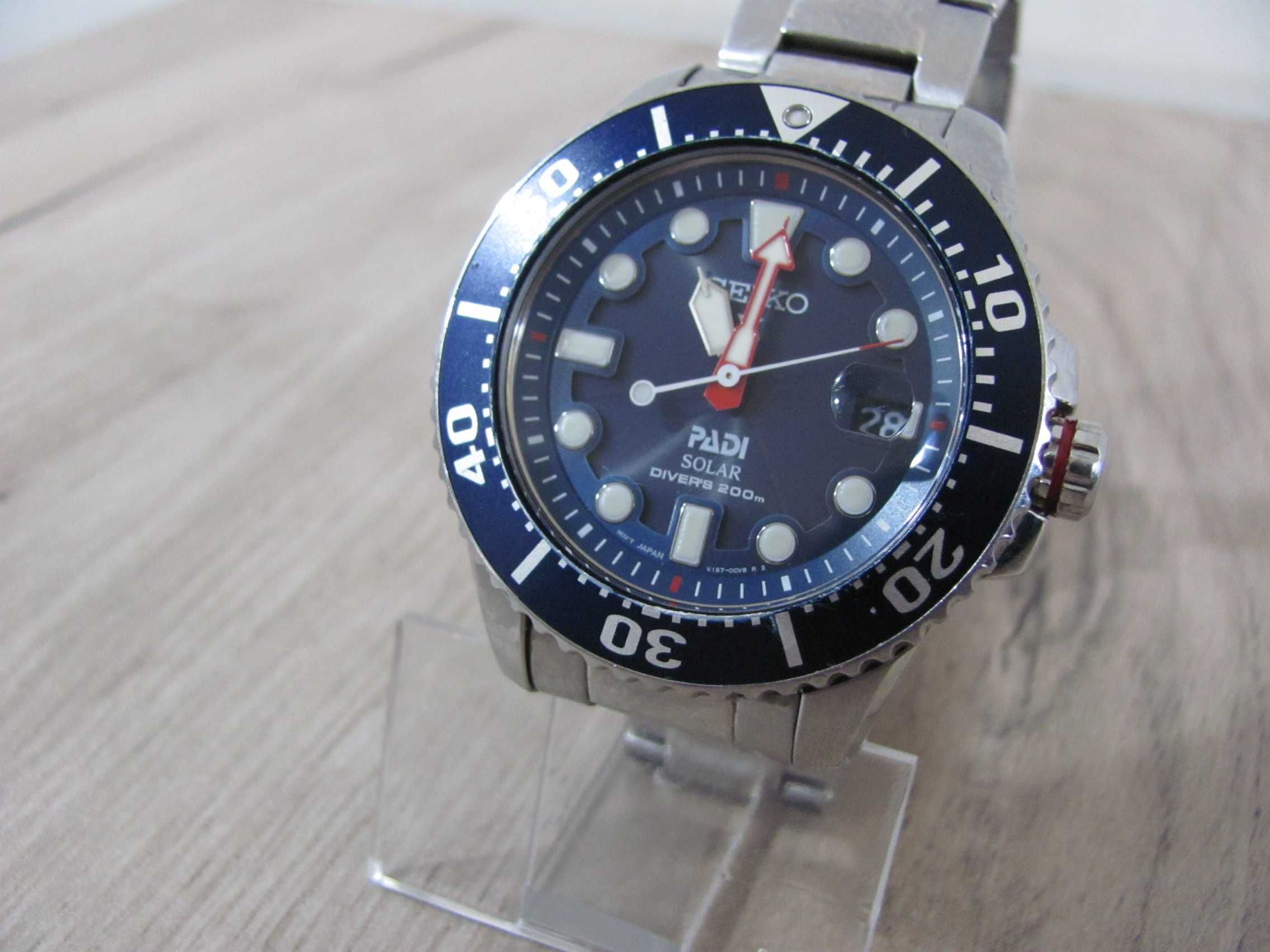 Męski Zegarek Seiko Prospex PADI Compact Solar V157 200m