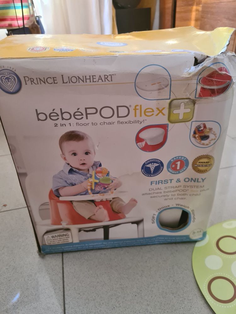 Cadeira para refeicao e brincar bebepod flex