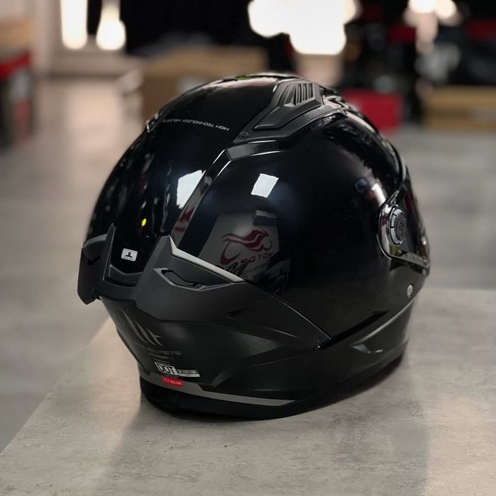 Мото шолом MT helmets stinger 2 шлем мт стінгер 2 чорний глянець black