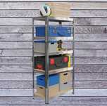 Regał Garażowy Magazynowy Metalowy Do Garażu 150x75x30cm do 15 Kg Nowy